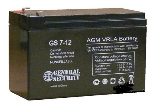 Аккумулятор General Security GS 7.2-12 (12 v, 7 Ah)